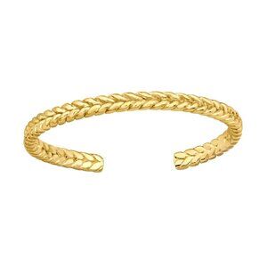 14k Gold  Vermeil Braid Adjustable Toe Ring